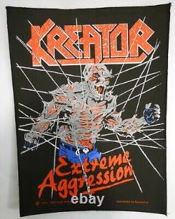 KREATOR Back Patch EXTREME AGGRESSION Thrash Metal VINTAGE Rare 1990