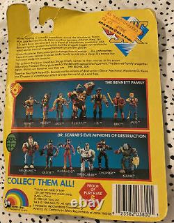 LJN Toys Bionic Six Glove die-cast figure Nos Htf Rare Sealed 1986 Vtg