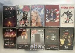 Lot of 12 Vintage Metal Cassettes (several VERY RARE) M. O. D, Sinister Fiend