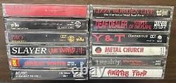 Lot of 12 Vintage Metal Cassettes (several VERY RARE) M. O. D, Sinister Fiend