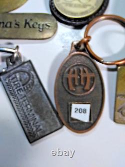 Lot of vintage key chains all old and rare