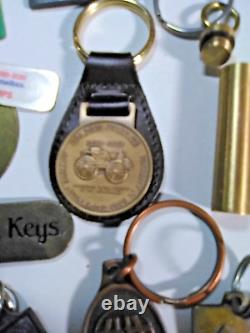 Lot of vintage key chains all old and rare