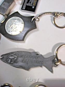 Lot of vintage key chains all old and rare