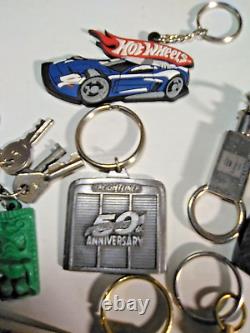 Lot of vintage key chains all old and rare