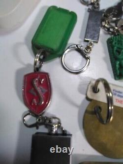 Lot of vintage key chains all old and rare