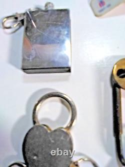 Lot of vintage key chains all old and rare