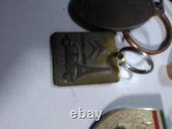 Lot of vintage key chains all old and rare