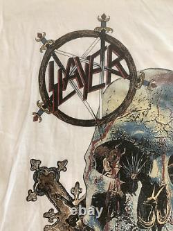 MEGA RARE Vintage Licensed 1990 SLAYER South Of Heaven T-shirt Metal Tee
