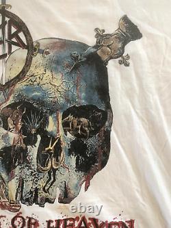 MEGA RARE Vintage Licensed 1990 SLAYER South Of Heaven T-shirt Metal Tee