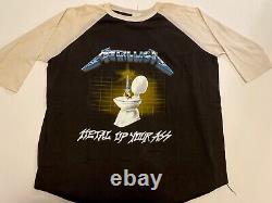 METALLICA 1985 Metal Up Your Ass Wild Oats RN 58718 Vintage XL T-Shirt VERY RARE