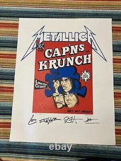METALLICA CAP'NS OF KRUNCH POSTER LIMITED 4203/5000 Rare Vintage Heavy Metal