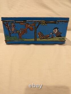 Mega Rare Vintage 1962 Bullwinkle & Rocky Jay Ward Metal Lunchbox No Thermos