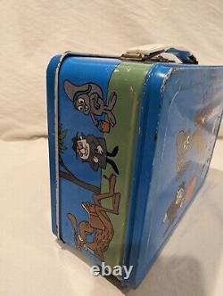 Mega Rare Vintage 1962 Bullwinkle & Rocky Jay Ward Metal Lunchbox No Thermos