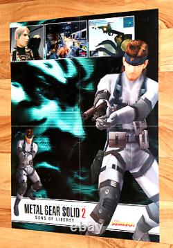 Metal Gear Solid 2 / Grand Theft Auto III PS2 Xbox Vintage Rare Poster 55x41cm