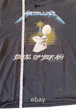 Metallica 1994 Vintage RARE Metal Up Your Ass T-Shirt Size L Licensed To Giant