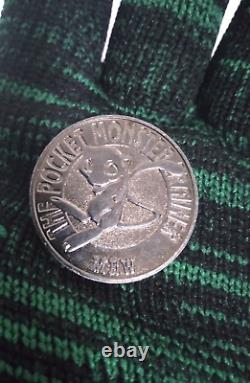 Mew Black Meiji Metal Battle Coin Pokemon Vintage Japanese Rare Small