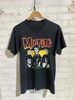 Misfits evil live t shirt large vintage band tee rare metal vtg single stitch