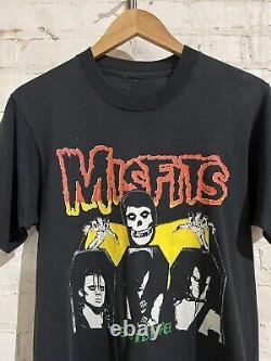 Misfits evil live t shirt large vintage band tee rare metal vtg single stitch