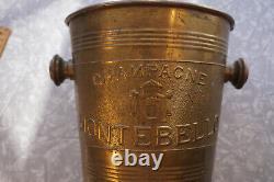 Montebello Champagne France Ice Bucket RARE Metal Vintage