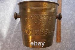 Montebello Champagne France Ice Bucket RARE Metal Vintage