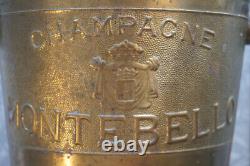Montebello Champagne France Ice Bucket RARE Metal Vintage
