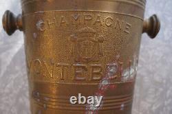 Montebello Champagne France Ice Bucket RARE Metal Vintage
