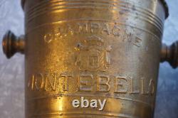 Montebello Champagne France Ice Bucket RARE Metal Vintage