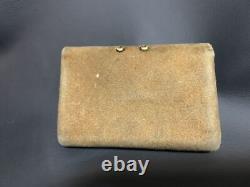 Netsuke japanese antique Cigarette Kissel holder metal Treasure bag Vintage Rare