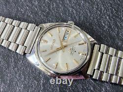 Nice & Rare Vintage Seiko LM Lord Matic 5606-7000 Automatic Gray Dial Gents