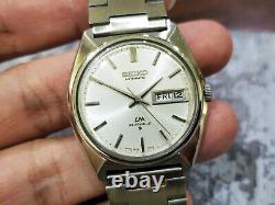 Nice & Rare Vintage Seiko LM Lord Matic 5606-7000 Automatic Silver Dial Gents