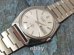 Nice & Rare Vintage Seiko LM Lord Matic 5606-7000 Automatic Silver Dial Gents