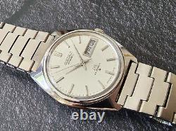 Nice & Rare Vintage Seiko LM Lord Matic 5606-7000 Automatic Silver Dial Gents