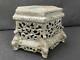 Old Vintage Rare Handmade Unique Metal Statue Stand / Base / Stool, Hand Painted
