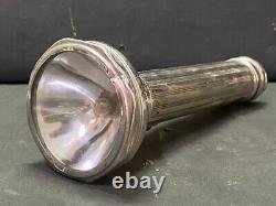 Old Vintage Rare Metal Eveready Battery Operated Camping Torch Flash Light