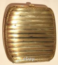 Old Vintage Very Rare Metal Cigarette Case Bronze Gold Colour