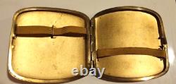 Old Vintage Very Rare Metal Cigarette Case Bronze Gold Colour