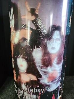 Original Vintage 1978 KISS Aucoin Tin Metal Rare Collectable Trash Can