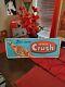 Original Vintage Orange Crush Metal Soda Pop Sign Rare