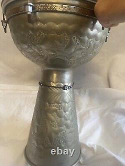 Pakistani Metal Drum Vintage Rare Beautiful Tone Hand Drums Djembe Style