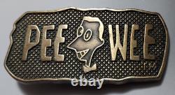 Peewee Herman Belt Buckle Rare Vintage find. Very few still exist