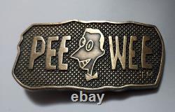 Peewee Herman Belt Buckle Rare Vintage find. Very few still exist