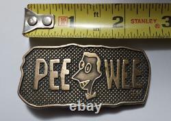 Peewee Herman Belt Buckle Rare Vintage find. Very few still exist