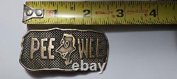 Peewee Herman Belt Buckle Rare Vintage find. Very few still exist