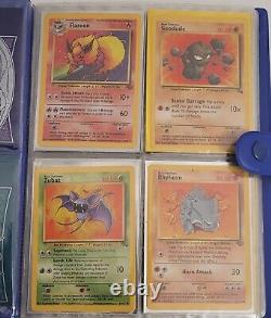 Pokemon Vintage 1999 Wotc Cards Full Binder lot shadowless Promos Old Holos Rare