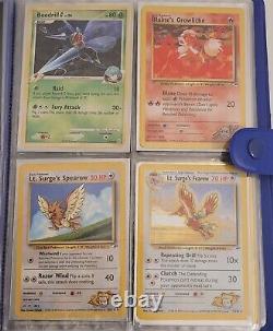 Pokemon Vintage 1999 Wotc Cards Full Binder lot shadowless Promos Old Holos Rare