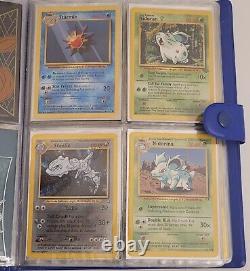 Pokemon Vintage 1999 Wotc Cards Full Binder lot shadowless Promos Old Holos Rare