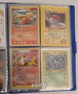 Pokemon Vintage 1999 Wotc Cards Full Binder lot shadowless Promos Old Holos Rare