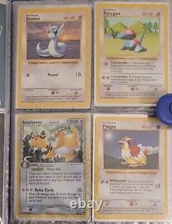 Pokemon Vintage 1999 Wotc Cards Full Binder lot shadowless Promos Old Holos Rare