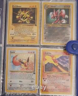 Pokemon Vintage 1999 Wotc Cards Full Binder lot shadowless Promos Old Holos Rare