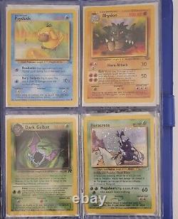 Pokemon Vintage 1999 Wotc Cards Full Binder lot shadowless Promos Old Holos Rare